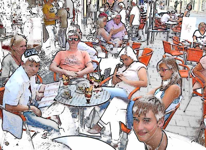 Was tun bei Wespenstich- Eiscafe